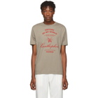 Raf Simons Taupe Xanthrophobic Slim-Fit T-Shirt