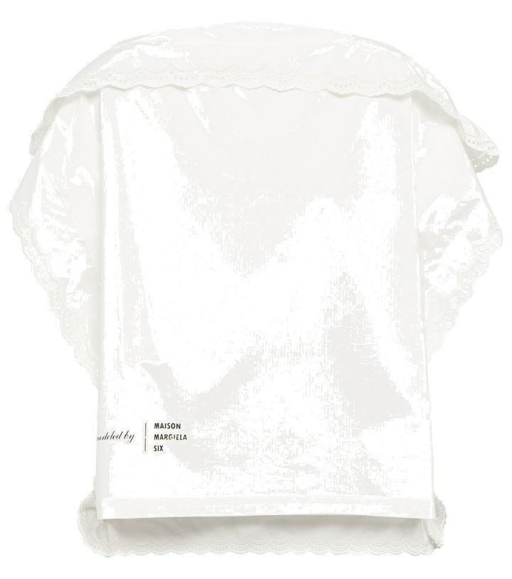 Photo: MM6 Maison Margiela Ruffled cotton blouse