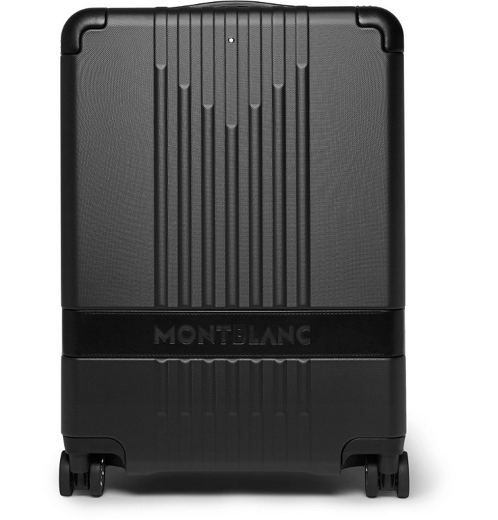 Photo: Montblanc - My 4810 Leather-Trimmed Polycarbonate Carry-On Suitcase - Black