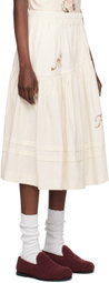 Story mfg. Off-White Juniper Midi Skirt