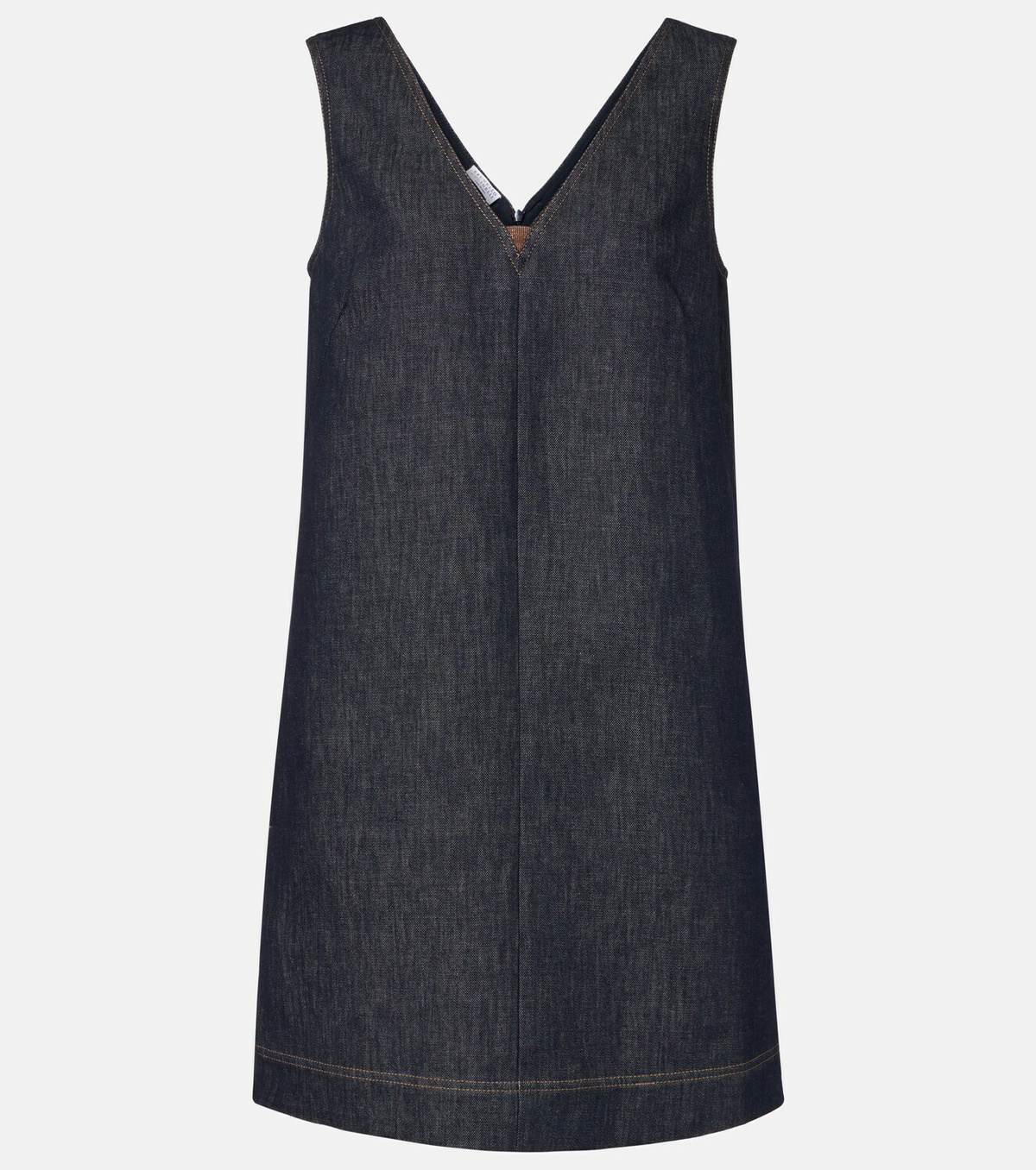 Brunello Cucinelli Monili cotton twill minidress