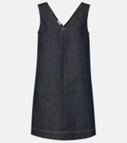 Brunello Cucinelli Monili cotton twill minidress