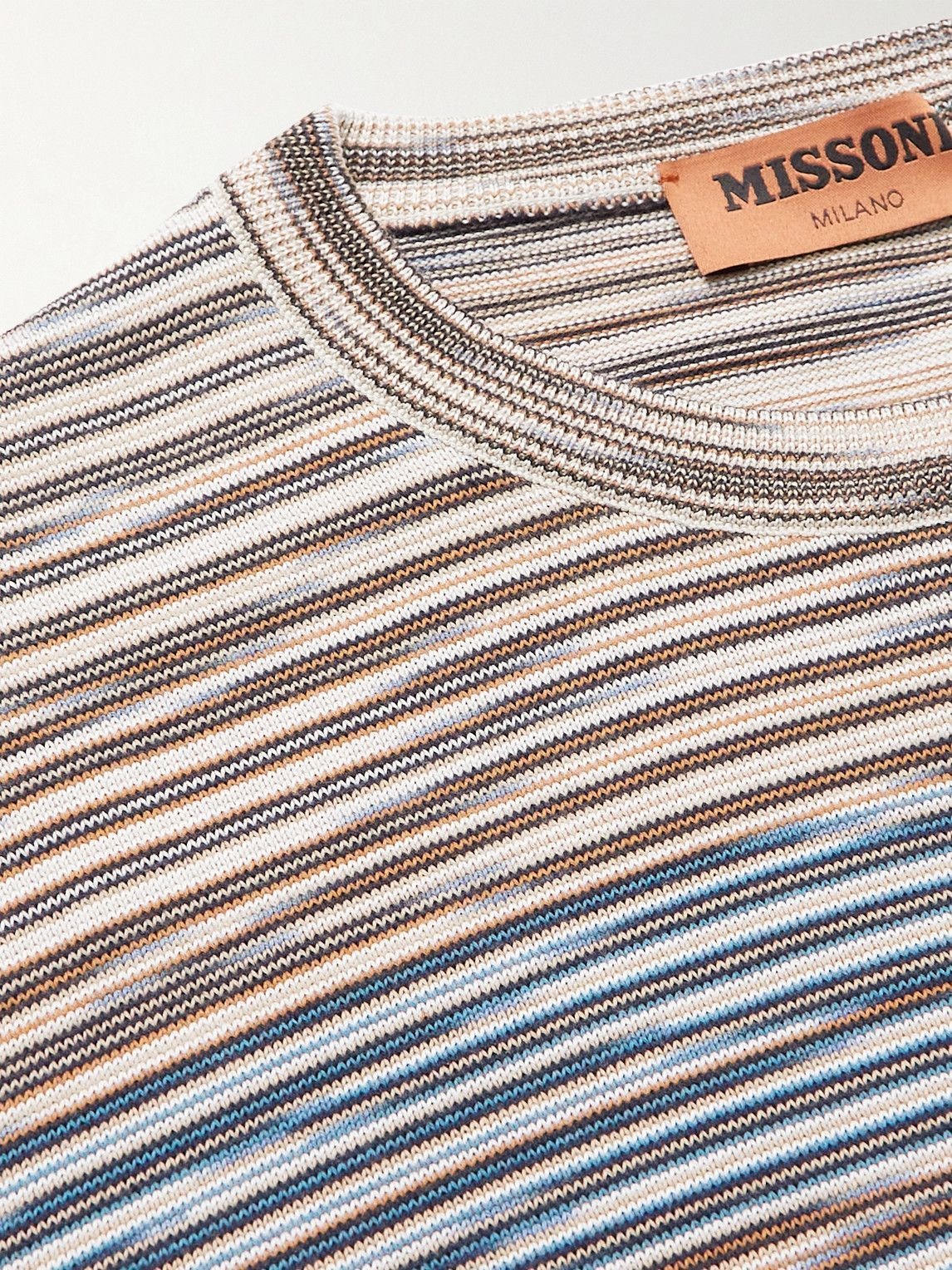 Missoni - Dégradé Striped Cotton Sweater - Blue Missoni