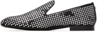 Versace Black & Silver Studded Loafers