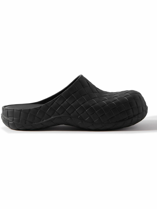 Photo: Bottega Veneta - Embossed Rubber Clogs - Black