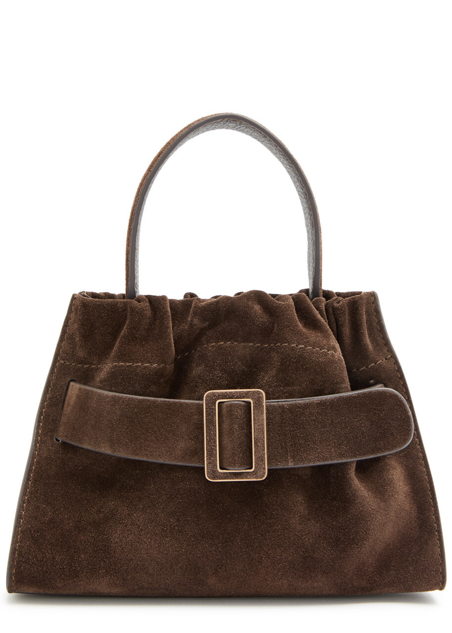 Boyy Scrunchie 2 Suede top Handle bag - Dark Brown - One Size