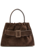 Boyy Scrunchie 2 Suede top Handle bag - Dark Brown - One Size