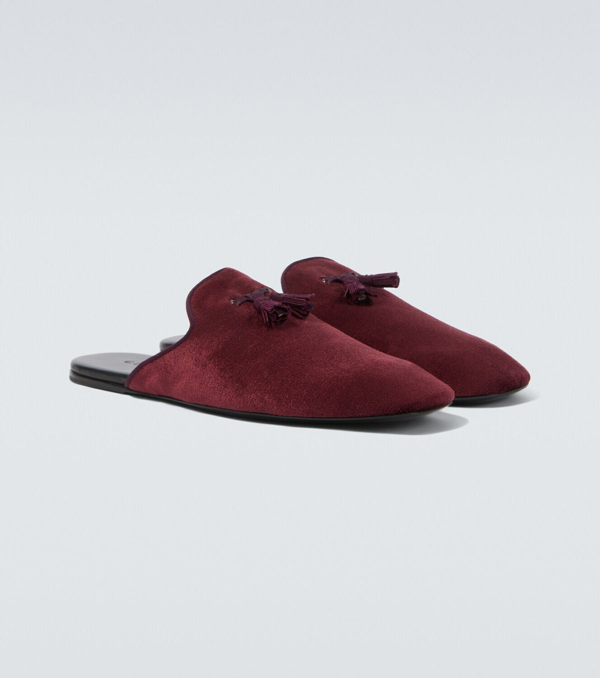 Gucci Tasseled velvet mules