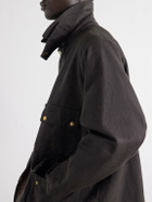 A.PRESSE - Corduroy-Trimmed Cotton-Blend Jacket - Green