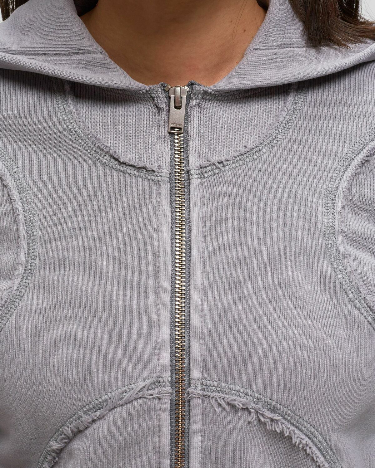 Misbhv X Zipped Hoodie Dove Grey Zippers MISBHV