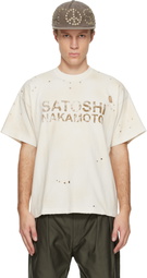 Satoshi Nakamoto Off-White Logo Dirt T-shirt