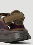 Quest Platform Sandals in Brown