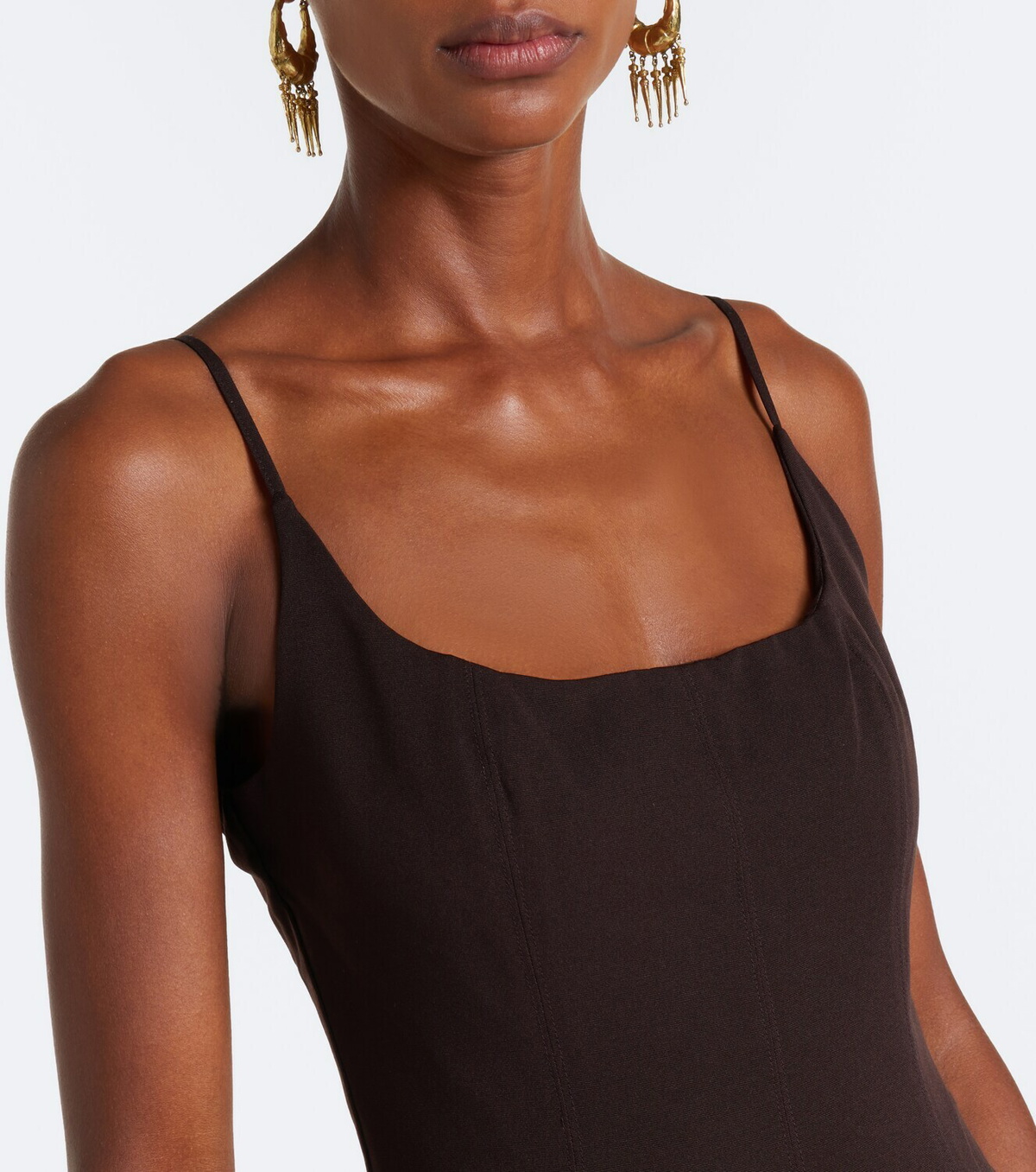 Staud Jill cotton-blend maxi dress