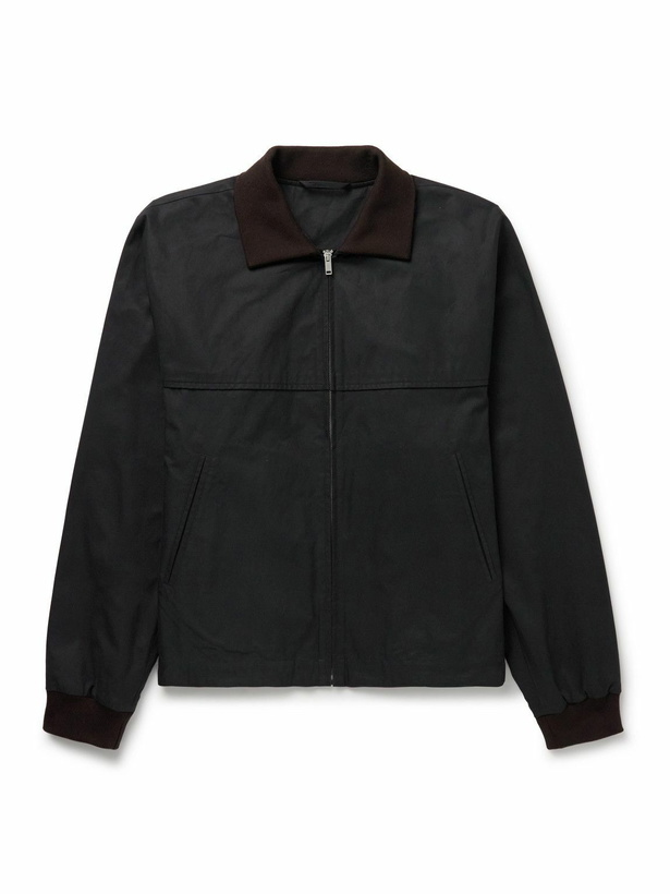 Photo: The Row - Mantis Cotton-Gabardine Blouson Jacket - Black