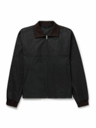 The Row - Mantis Cotton-Gabardine Blouson Jacket - Black