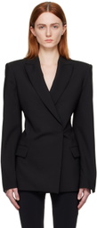 Nensi Dojaka Black Peaked Blazer