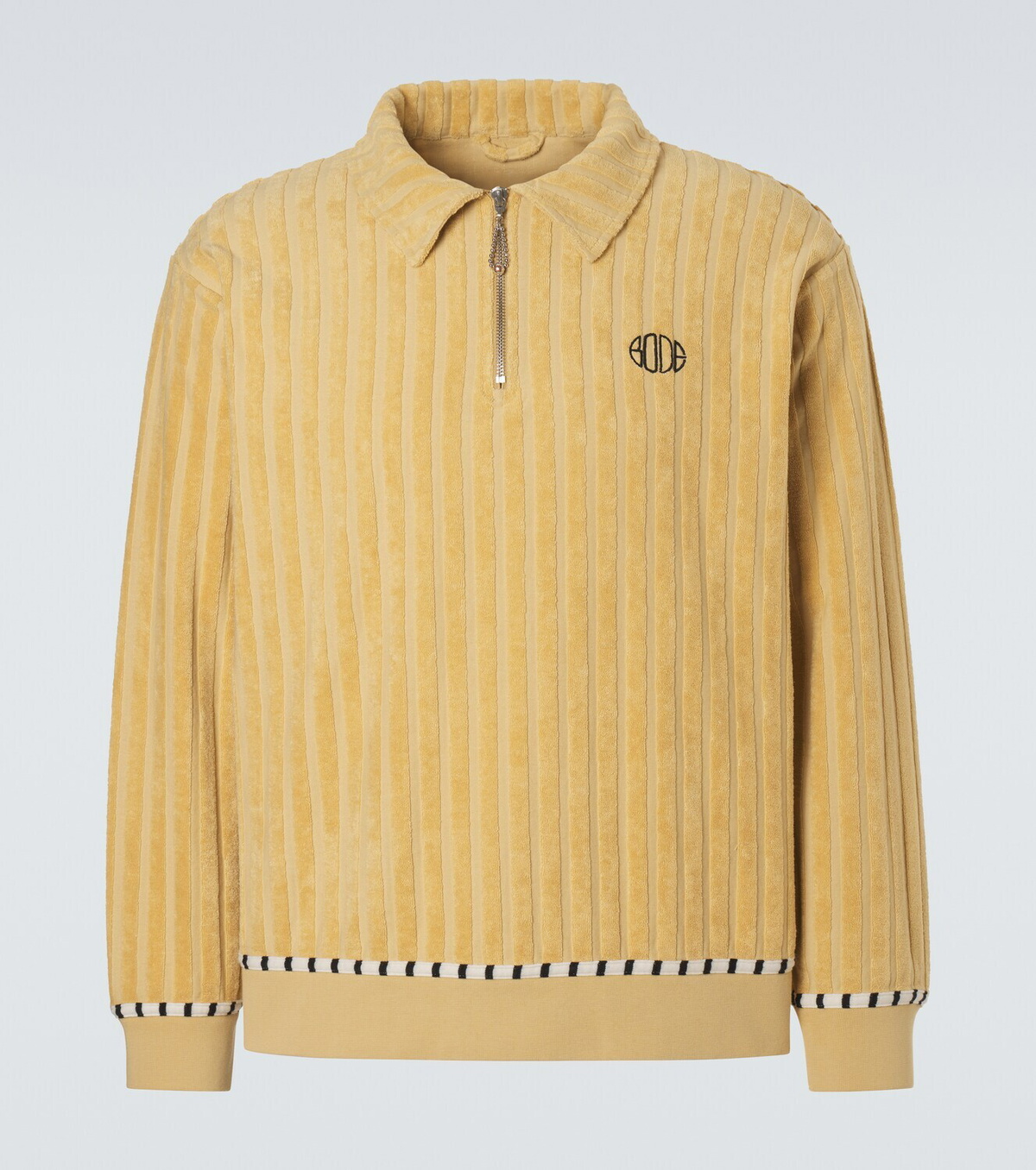 Bode Croquet Ground cotton terry sweater