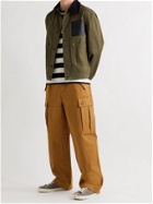 LOEWE - Corduroy and Leather-Trimmed Cotton-Twill Chore Jacket - Green