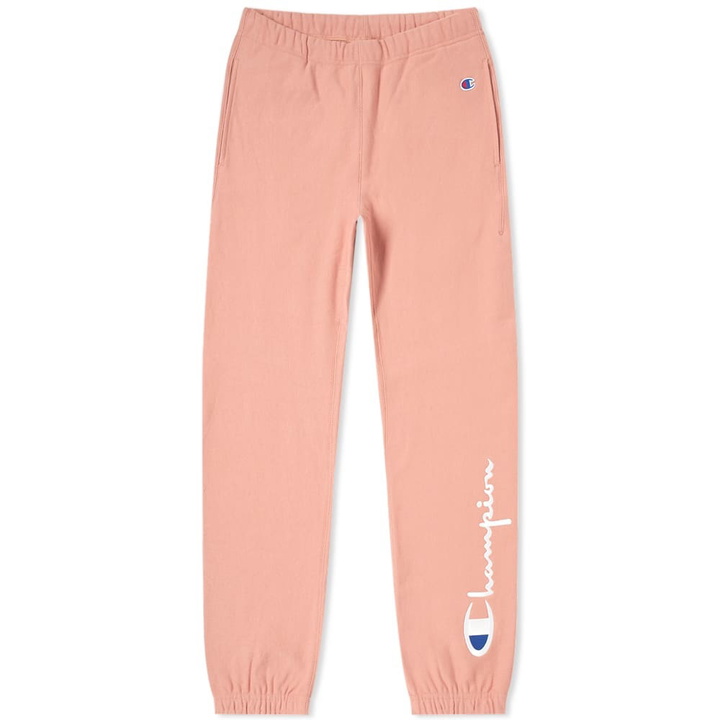 Photo: Champion Reverse Weave Women's Script Logo Sweat Pant Dark Pink