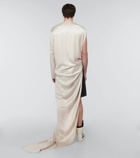 Rick Owens - Asymmetrical silk satin gown
