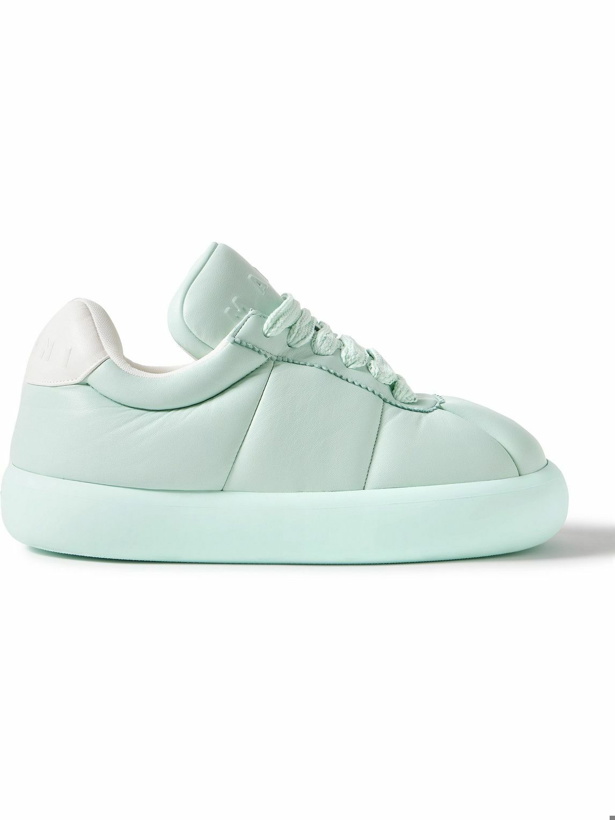Photo: Marni - Bigfoot 2.0 Logo-Embossed Padded Quilted Leather Sneakers - Green