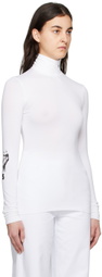 Raf Simons White Hand Sign Turtleneck