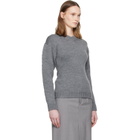 Jil Sander Gray Hourglass Wool Sweater