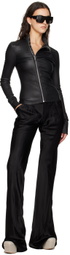 Rick Owens Black Gary Leather Jacket