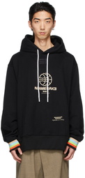 NAMESAKE Black Contrast Rib Hoodie