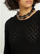 RABANNE Xl Link Leather Collar Necklace