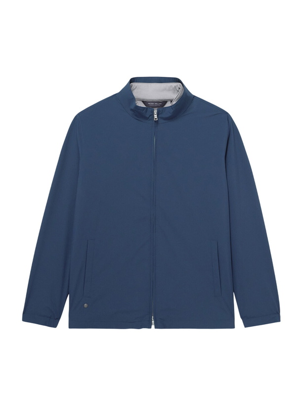 Photo: Peter Millar - Ryder Reversible Recycled-Shell and Jersey Jacket - Blue