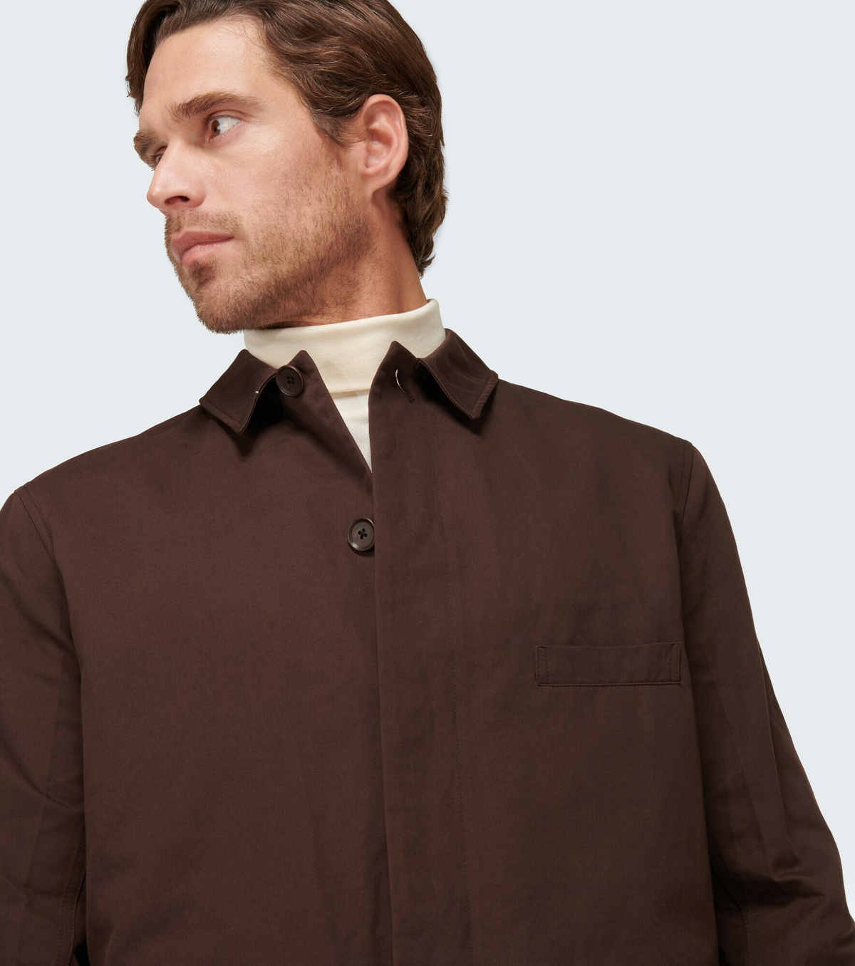 Lemaire cotton overshirt jacketリネン混