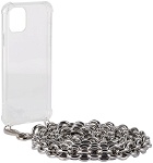1017 ALYX 9SM Transparent Small Chunky Chain iPhone 11 Case