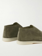 Loro Piana - Open Walk Suede Boots - Green