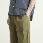 Danton Men's Double Pleat Easy Pants in Olive