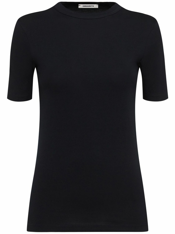 Photo: ANNAGRETA Daisy Stretch Cotton Jersey T-shirt
