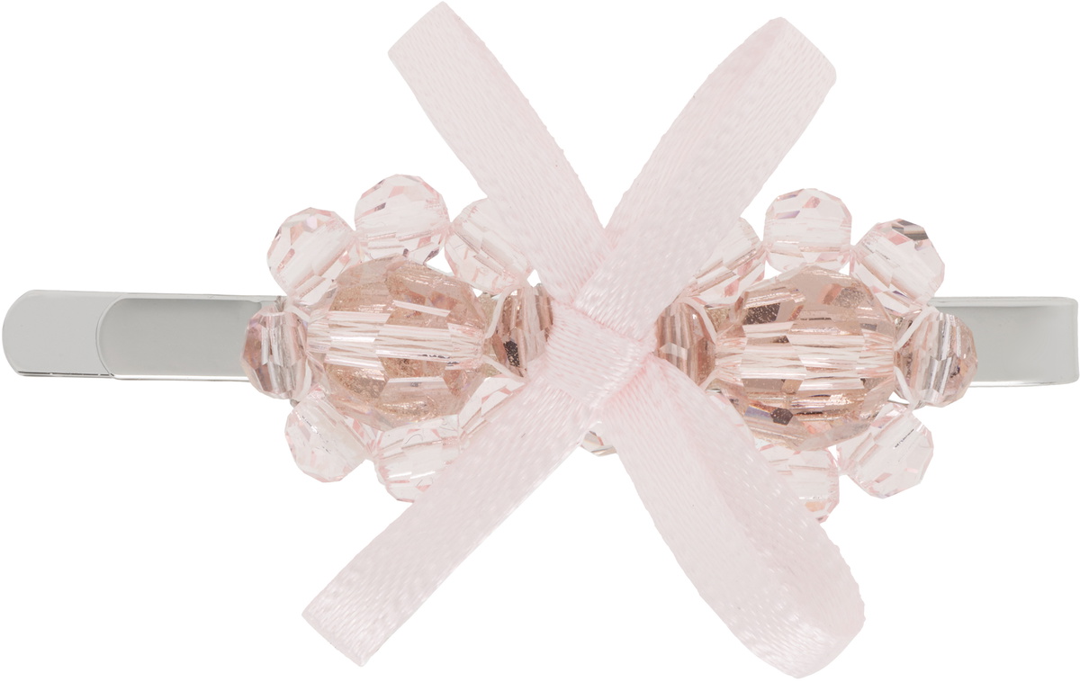 Simone Rocha Pink Petite Bow Mini Flower Hair Clip Simone Rocha