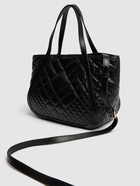 VERSACE Small Quilted Leather Tote Bag