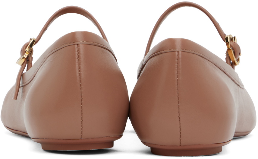 Gianvito Rossi Pink Carla Ballerina Flats