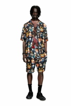 Diesel Bowling shirt with graphic prints - Shorts - Unisex - Black