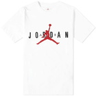 Air Jordan Men's Logo T-Shirt in White/Black/Gym Red