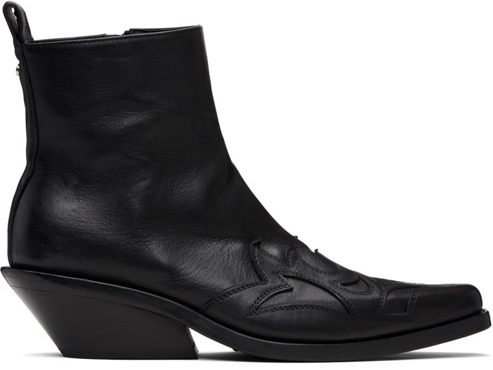 Photo: Ann Demeulemeester Black Heimo Ankle Boots