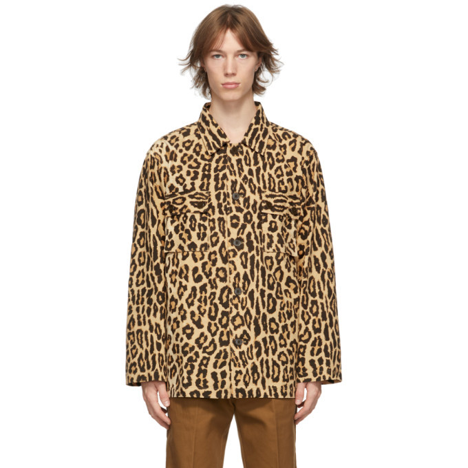 Photo: WACKO MARIA Beige Leopard Army Shirt