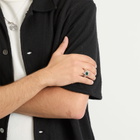 TwoJeys Men's Bomba Ring in Silver/Green