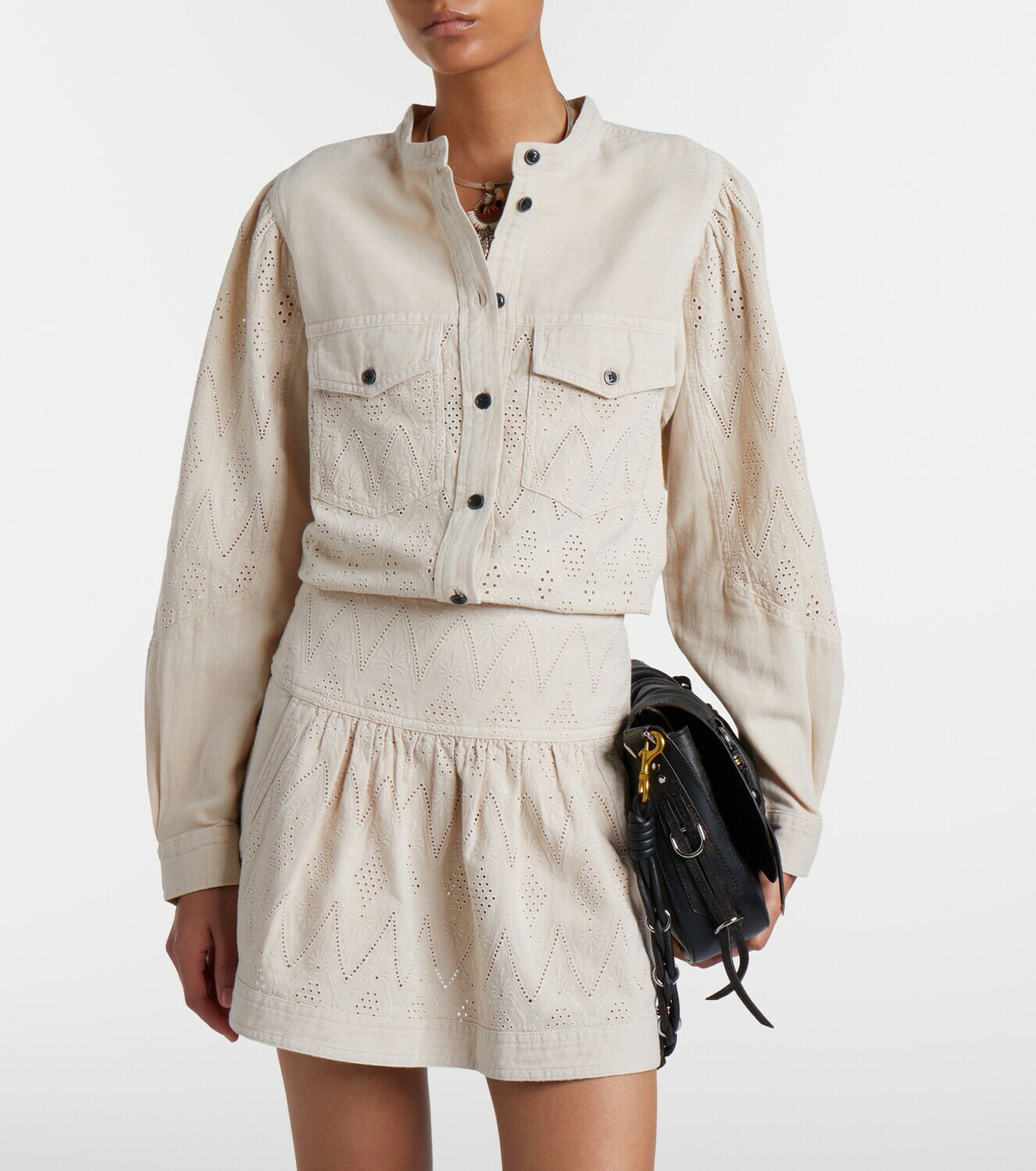 Marant Etoile Kaina broderie anglaise blouse