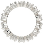 Hatton Labs Silver Heart Eternity Ring