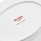 BEAMS JAPAN Goyoza Plate in White/Red 
