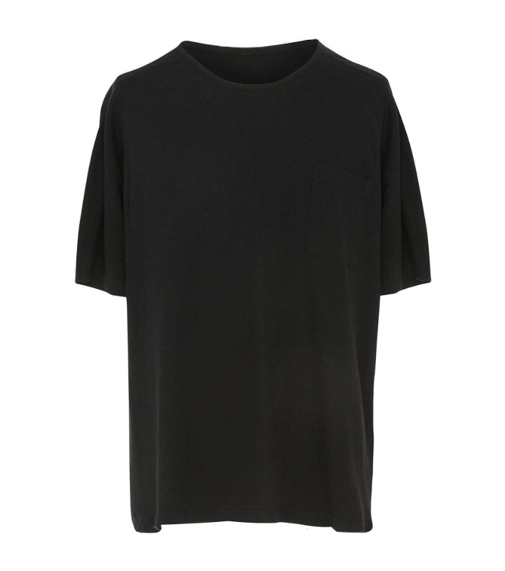 Photo: Saint Laurent - Logo cotton and linen T-shirt