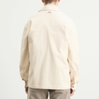 Drôle de Monsieur Men's Drole De Monsieur Corduroy Overshirt in Ecru