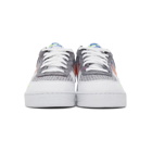 Nike Grey and White Air Force 1 07 Sneakers
